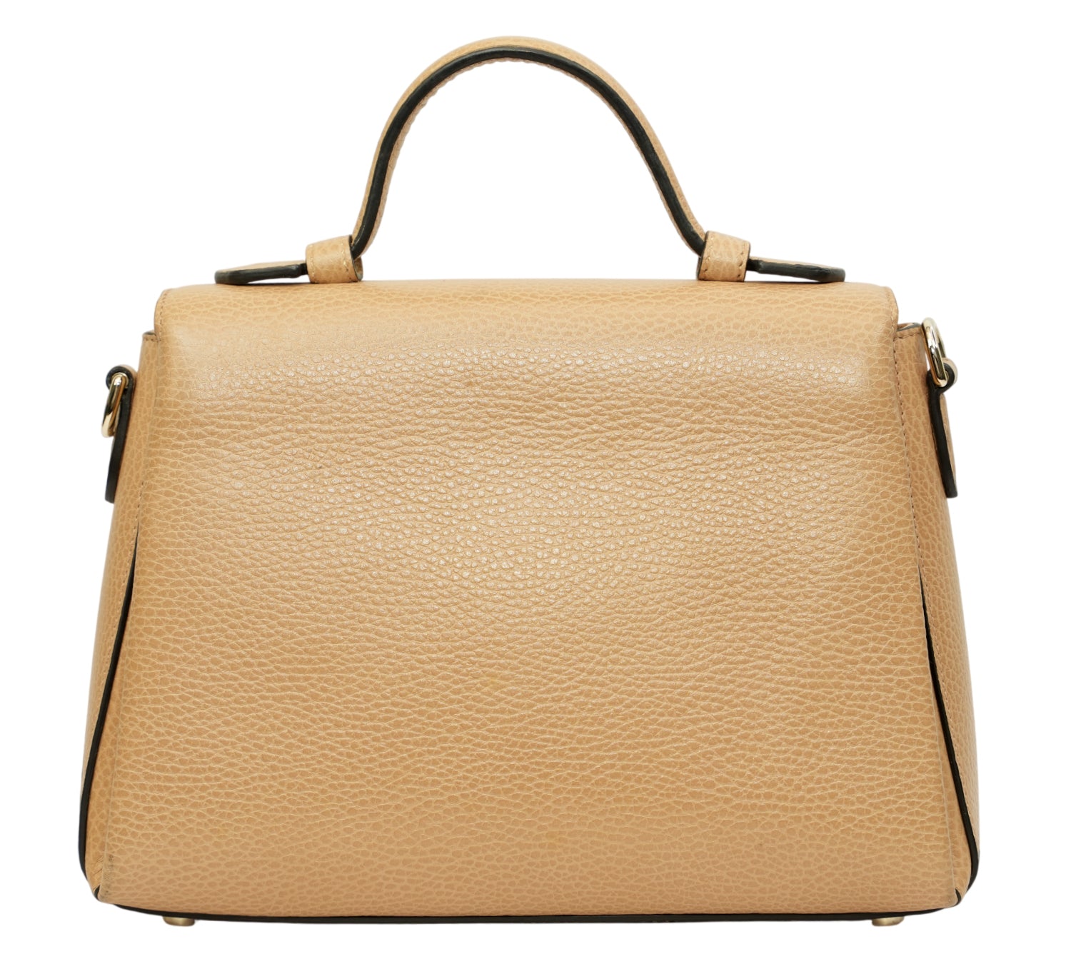 Camelia Beige Dollar Calfskin Interlocking G Top Handle Bag