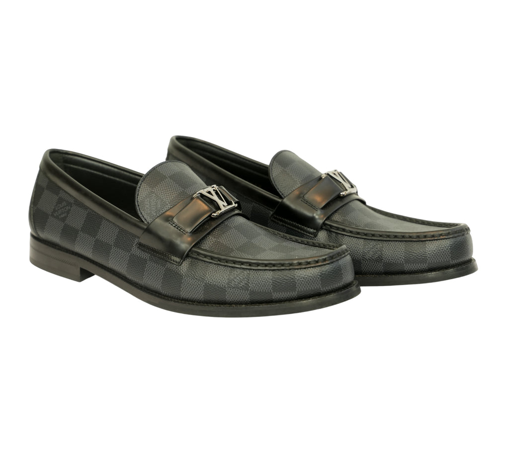 Damier Graphite Major Loafers Size - 7 UK
