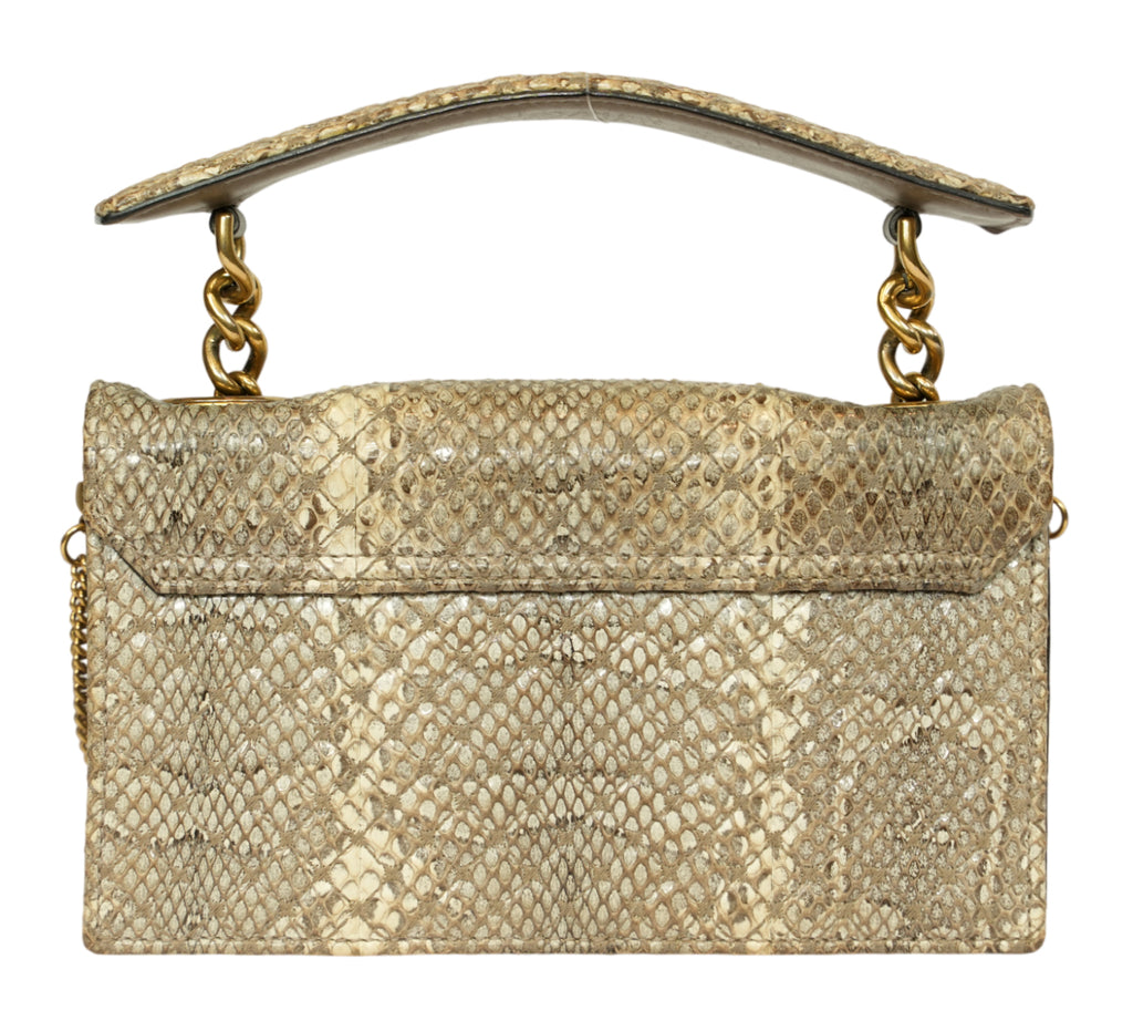 Python-Print "Mirror Snake" Shoulder Bag