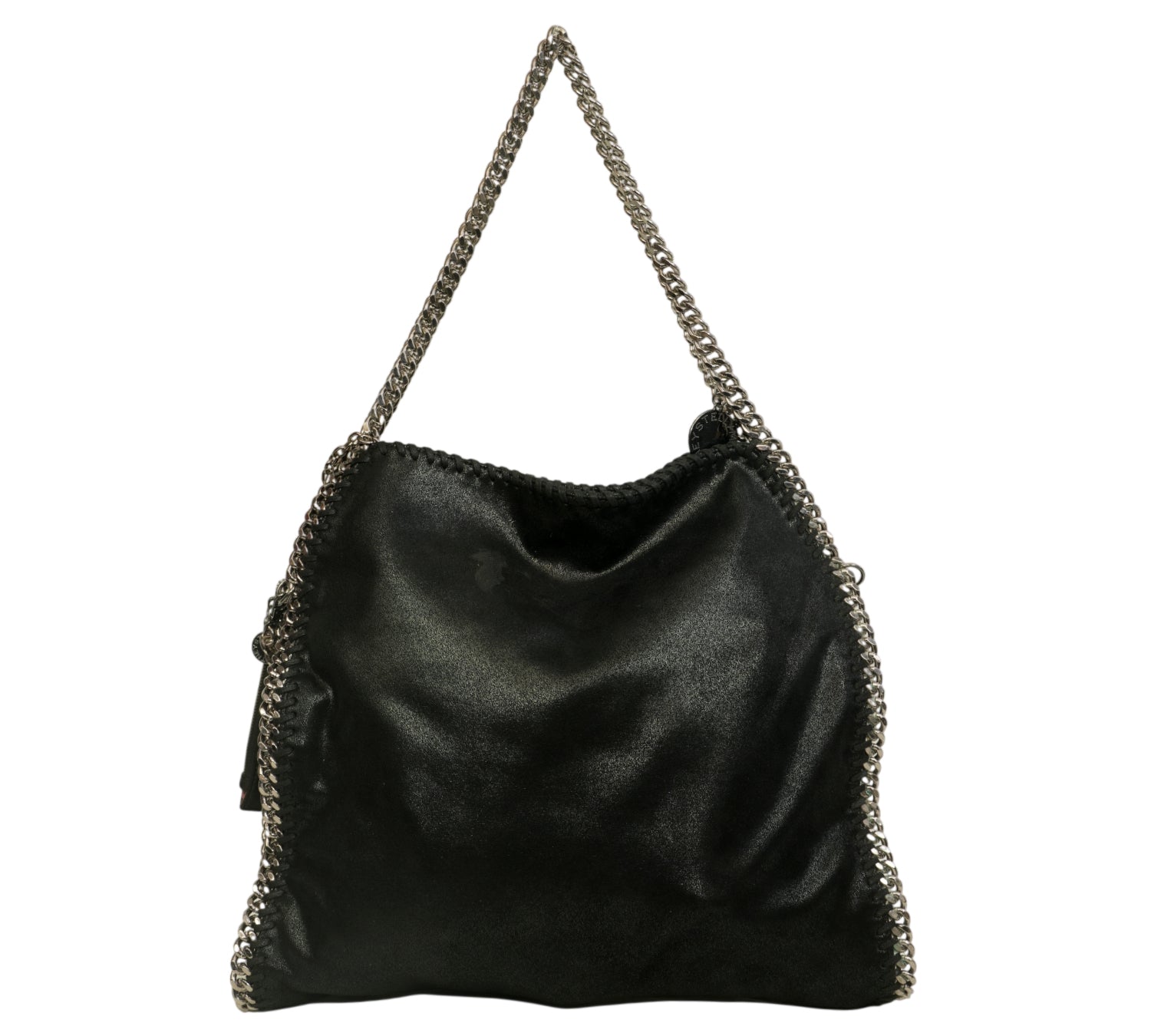 Black Falabella Fold-Over Tote Bag
