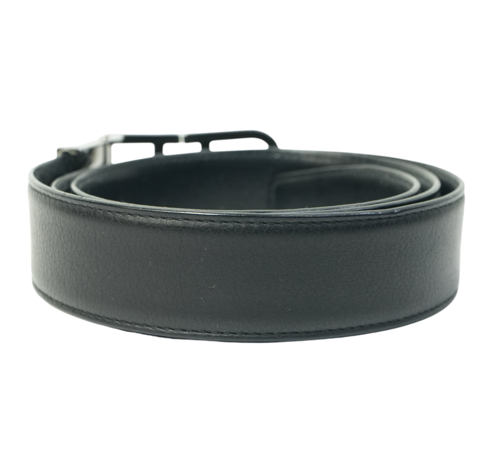Mirror B Buckle Reversible Leather Belt Size - 80 Cm