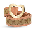 GG Canvas Lovely Heart Buckle Belt Size - 80 Cm