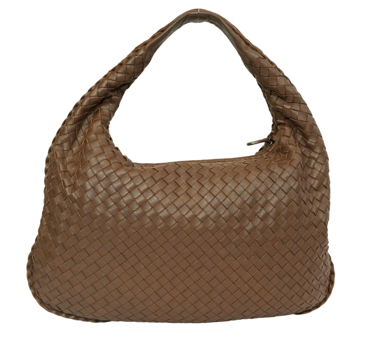 Brown Intrecciato Veneta Hobo Bag