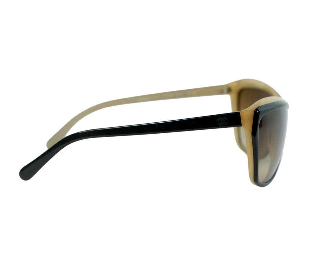 Two-Tone Oversized Sunglasses