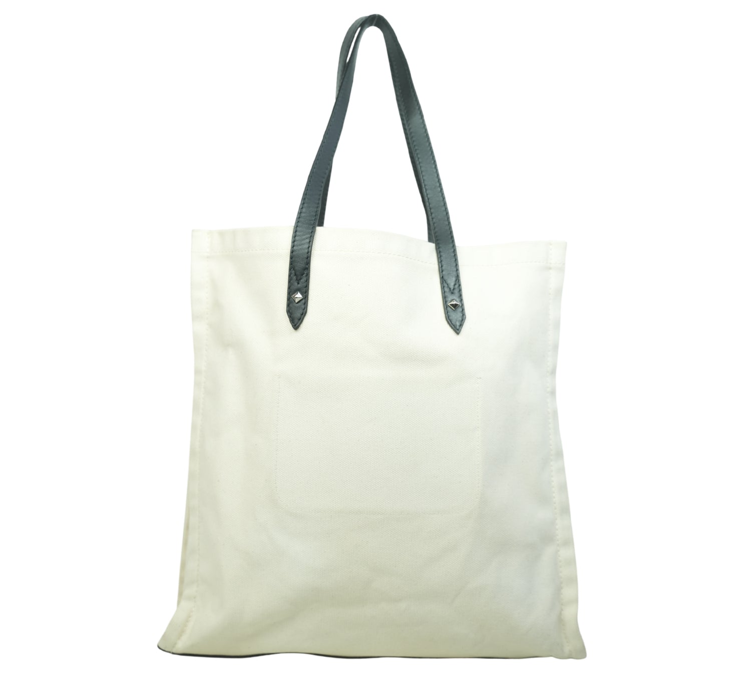 Ivory/Natural Cotton Canvas Tote Bag