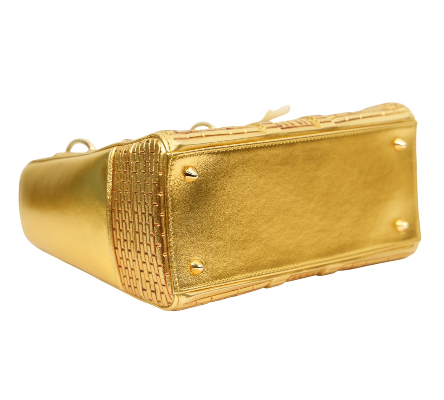 Gold Lady Dior Art Limited Edition Penny Slinger Bag