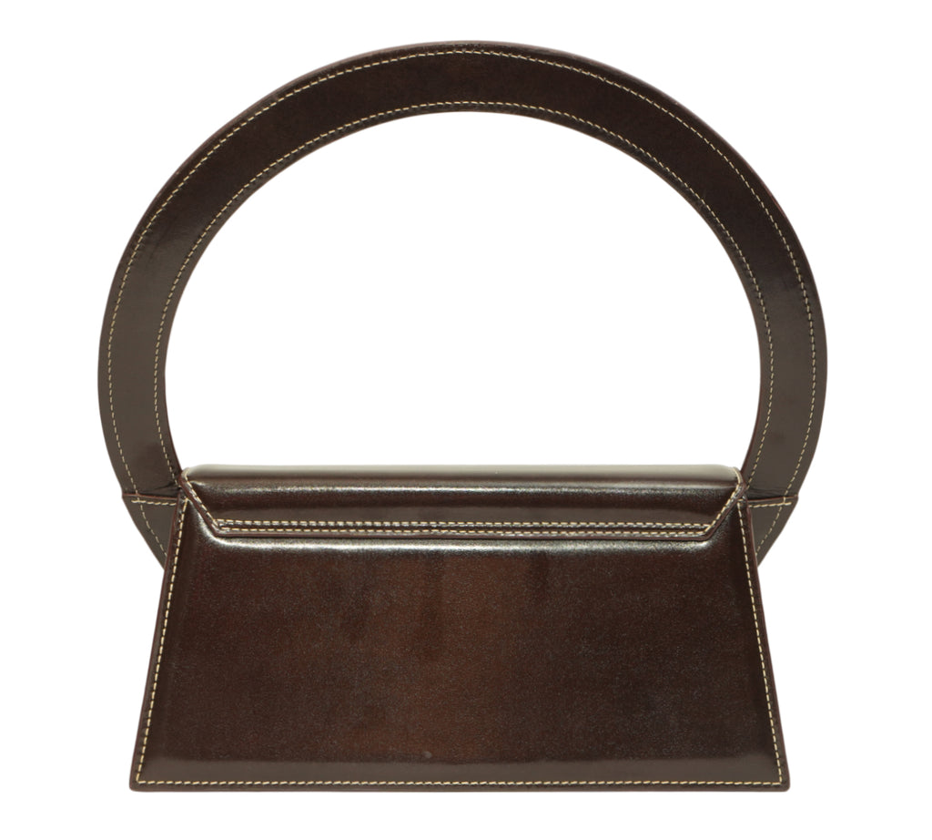 Dark Brown Le Sac Rond Circle Purse