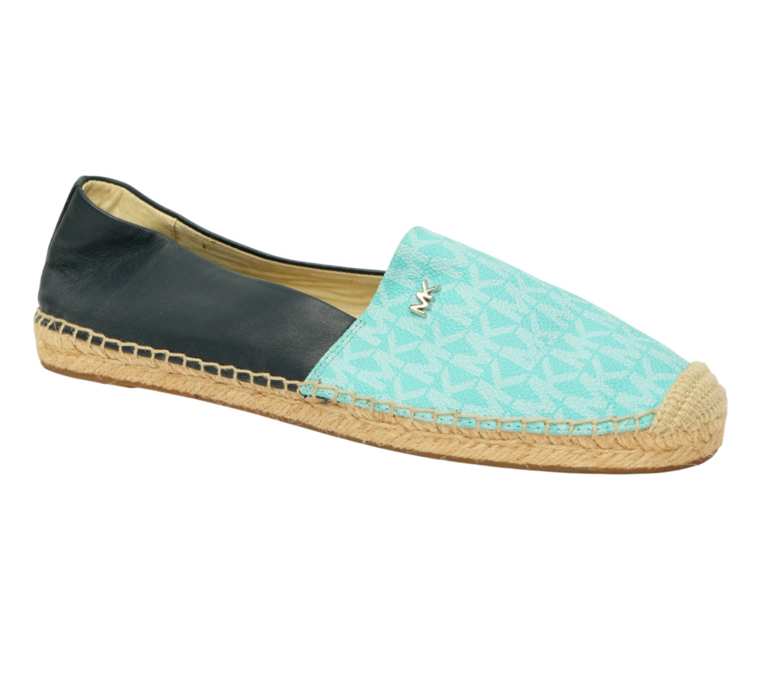 Michael Kors Kendrick Logo & Leather Slip-On Espadrille Size 37.5 - Eur