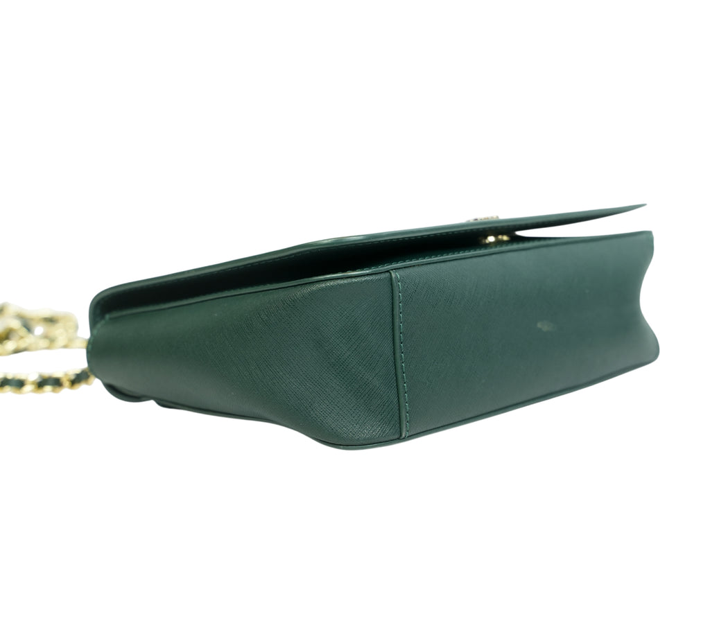 Emerald Green Emerson Small Flap Adjustable Shoulder Bag