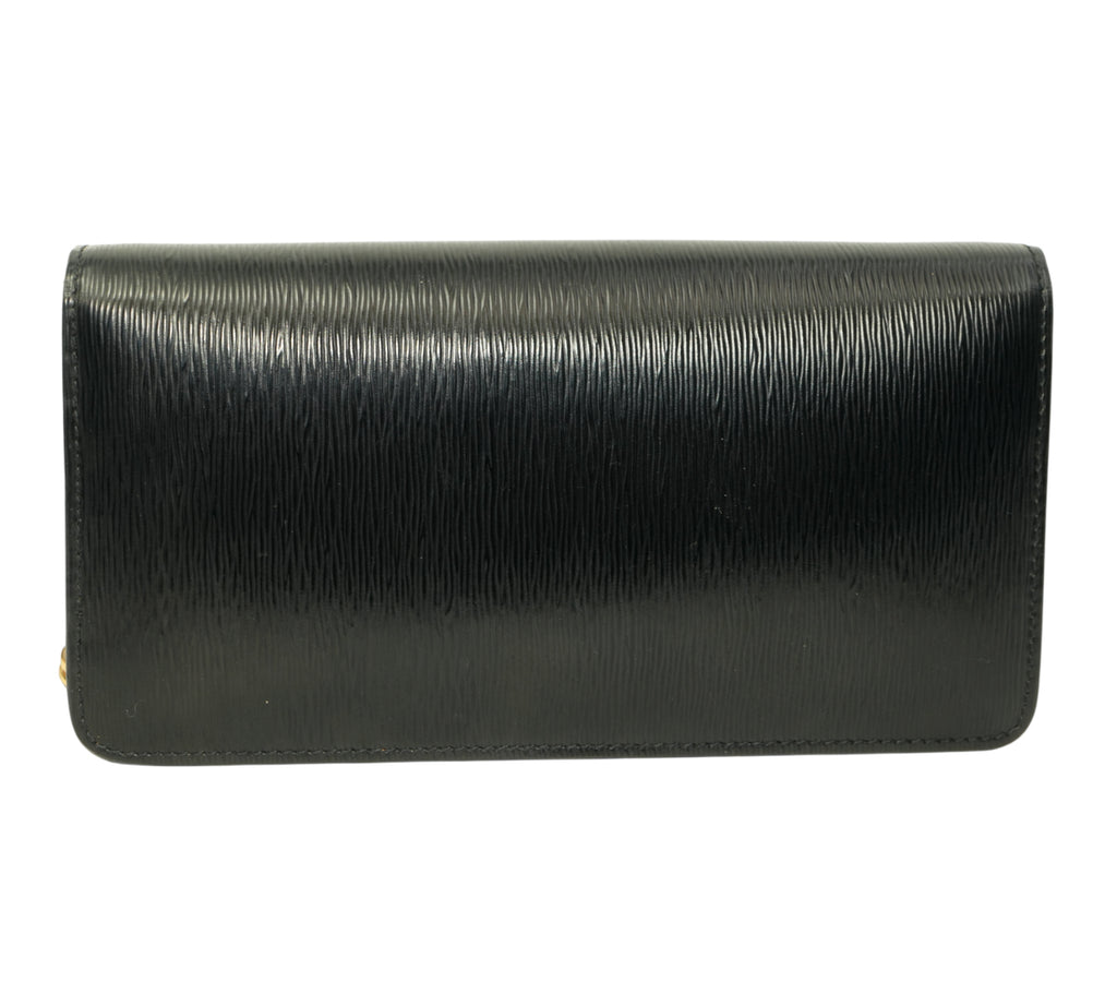 Vitello Move Leather Wallet On Chain Crossbody Bag