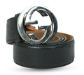 Black Guccissima Interlocking G Belt Size - 105 Cm