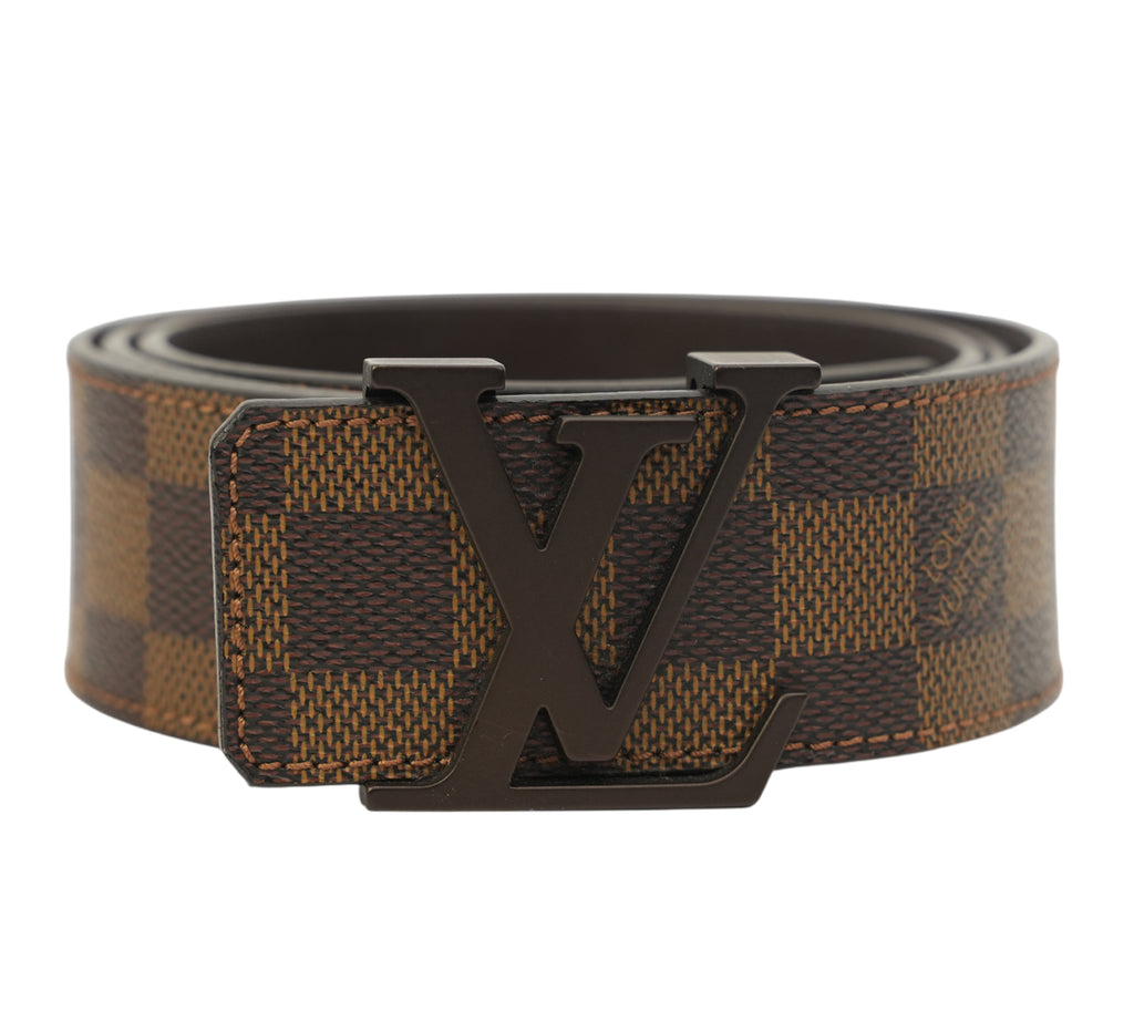 LV Initiales Damier Ebene Belt Size 90 - Cm