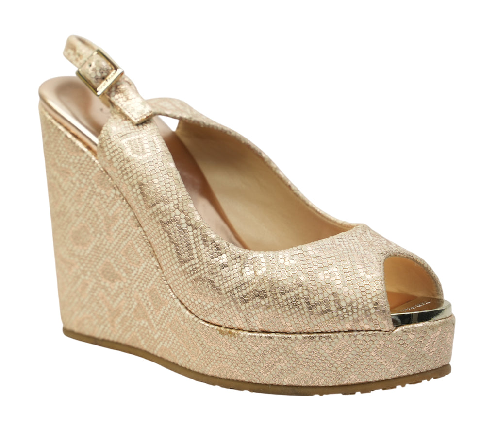 Nova Glitter Platform Slingback Sandals Size 35 - Eur