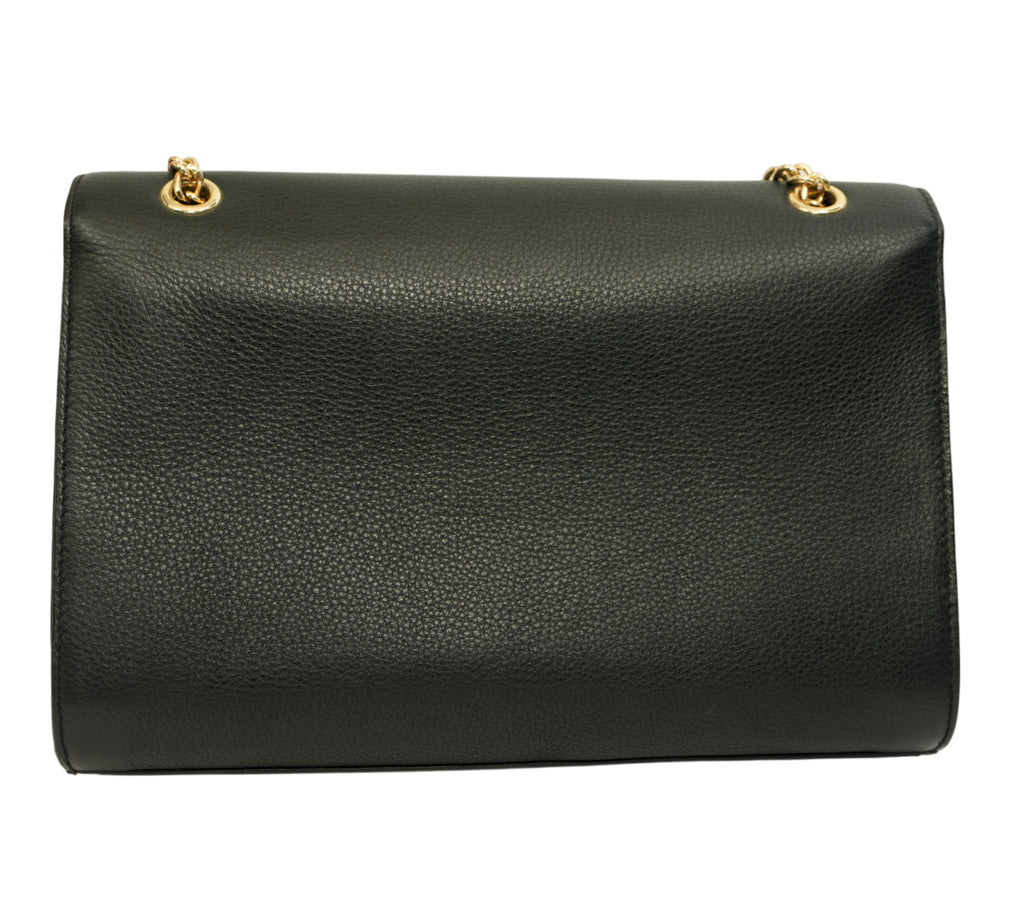 Borsa Vitello Pebble Grain Color-Block Shoulder Bag