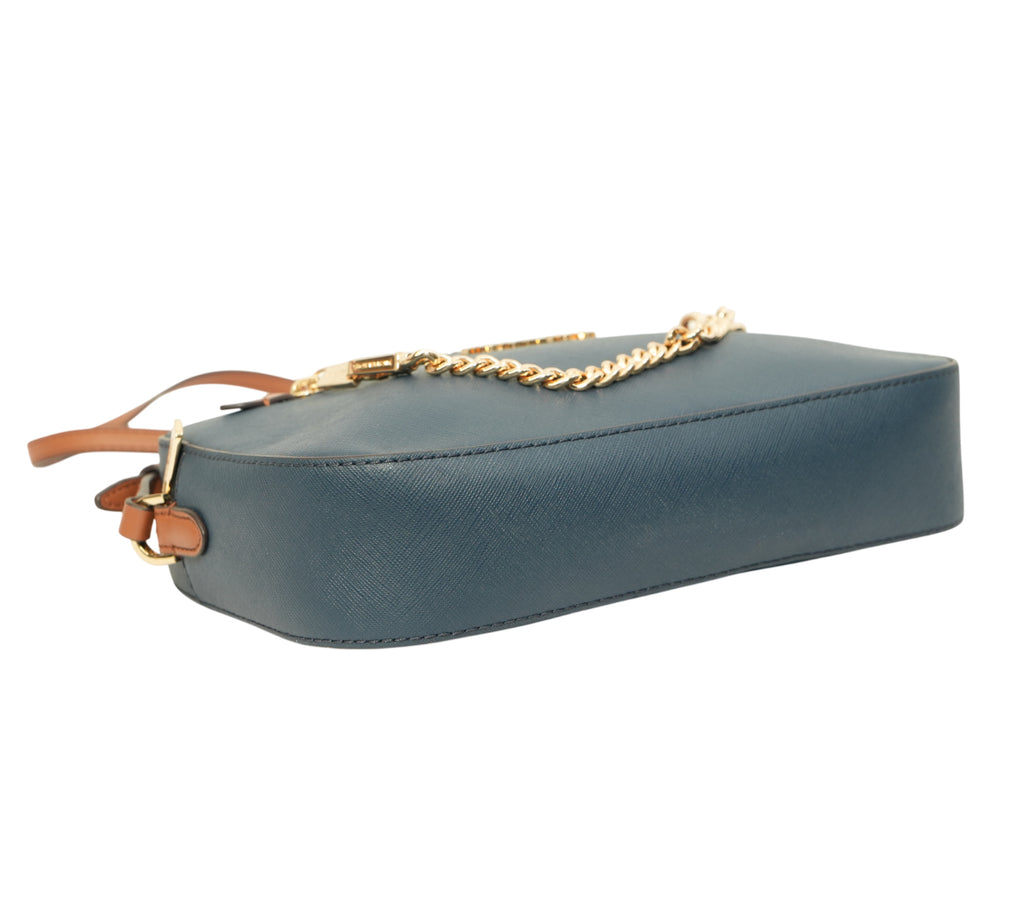 Jet Set Saffiano Leather Chain Crossbody Bag