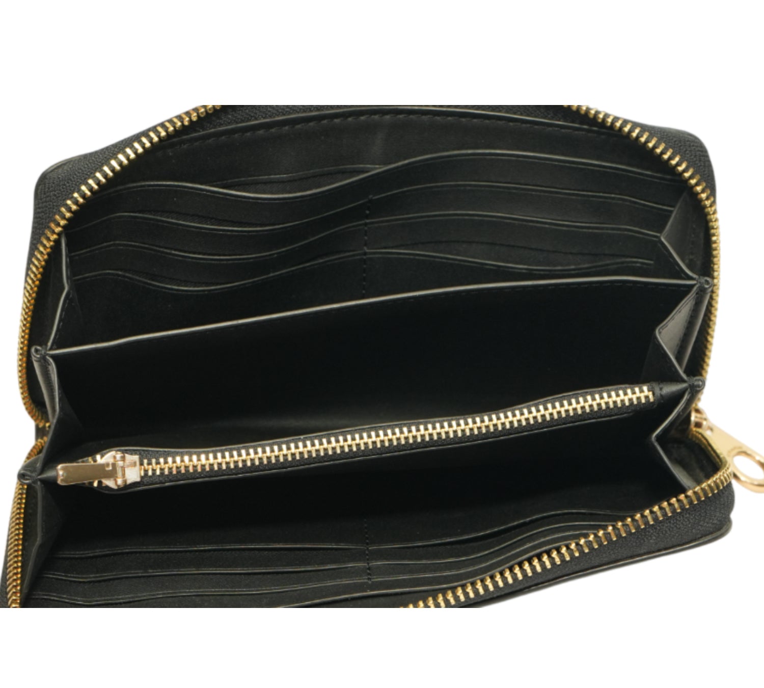 Coach Signature Canvas Long Zip Around Wallet