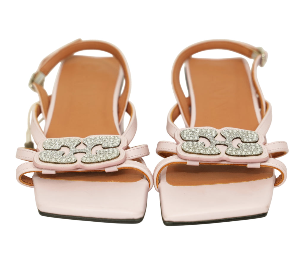 Butterfly Strass Heeled Sandals Size 37 - Eur