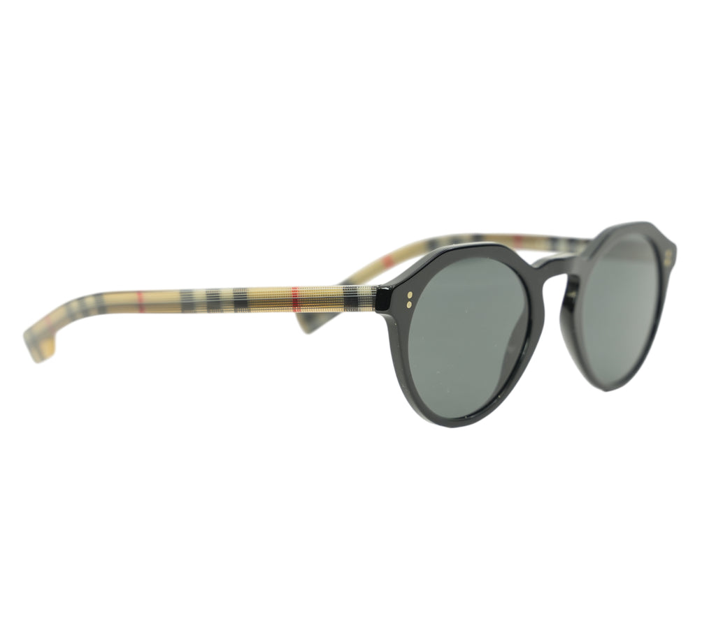 Black House Check Round Sunglasses