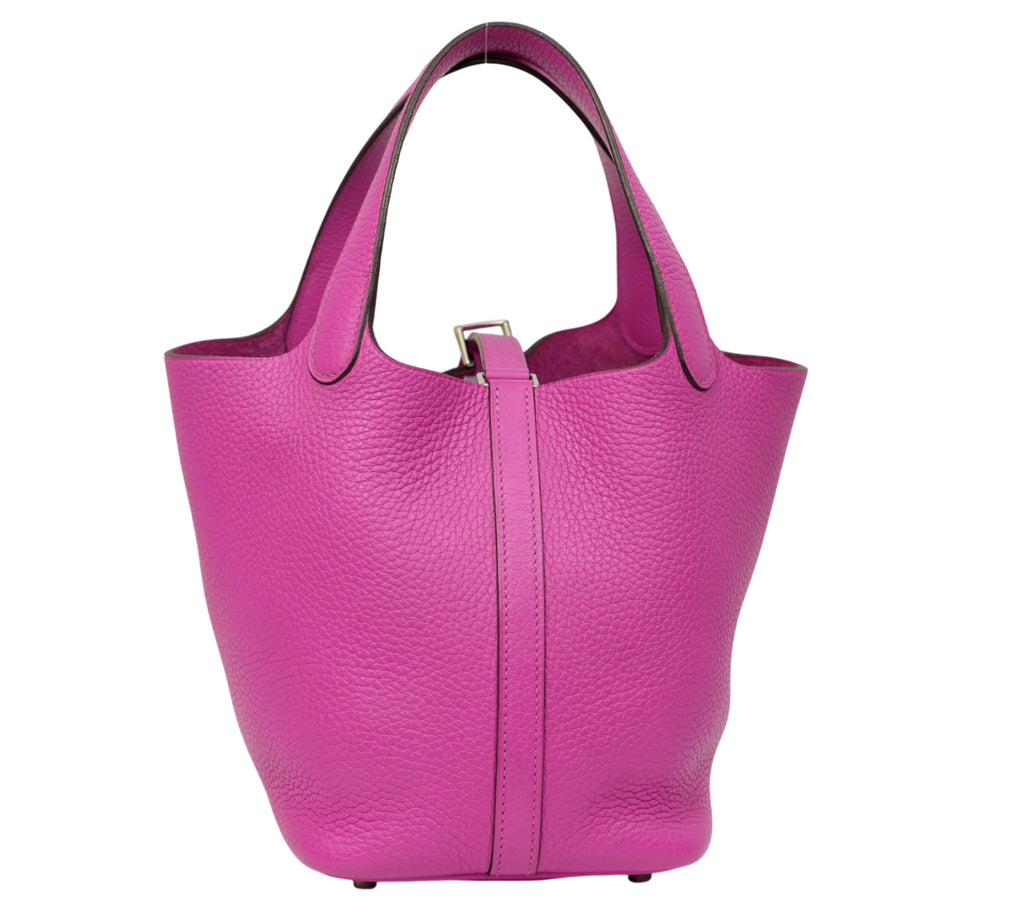 Pink Picotin Lock 18 Bag