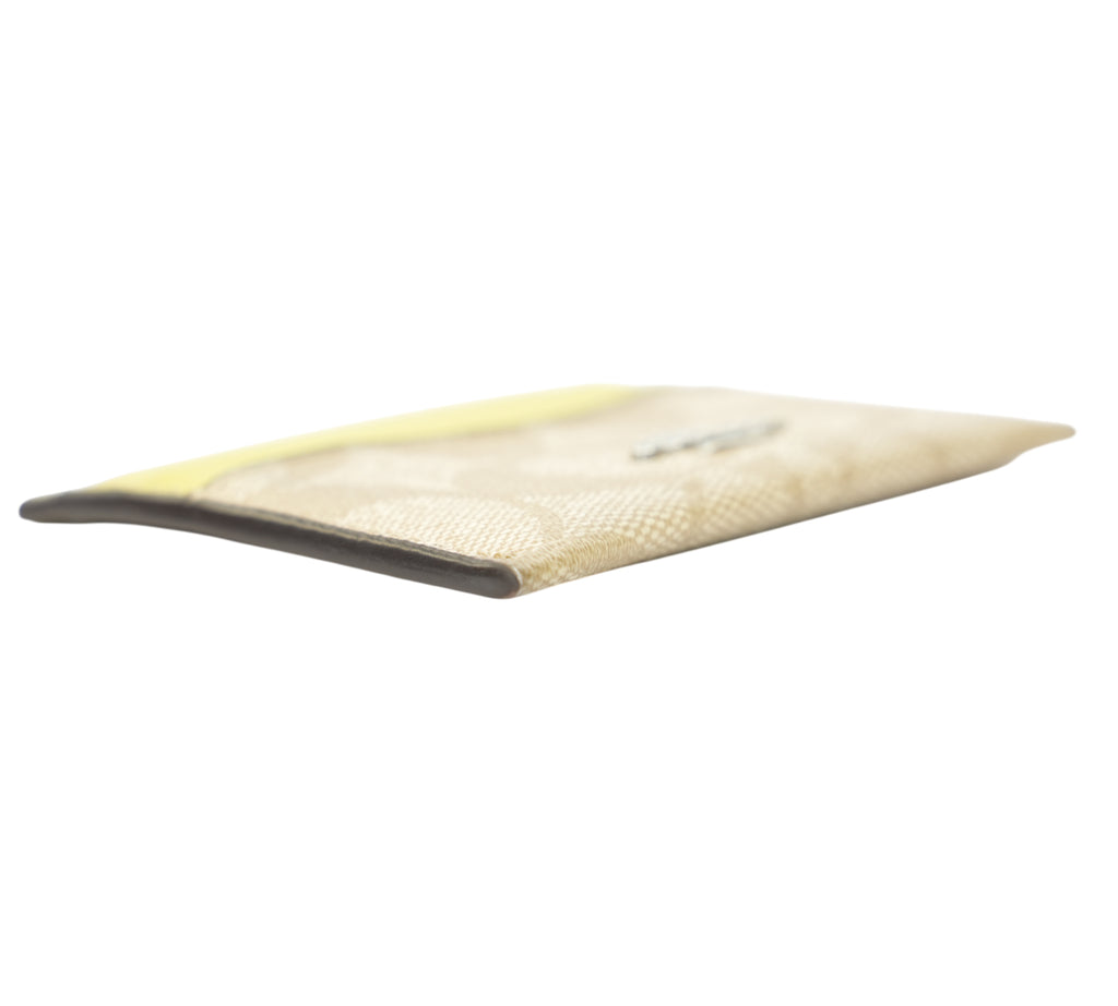 Light Citron Slim ID Card Case