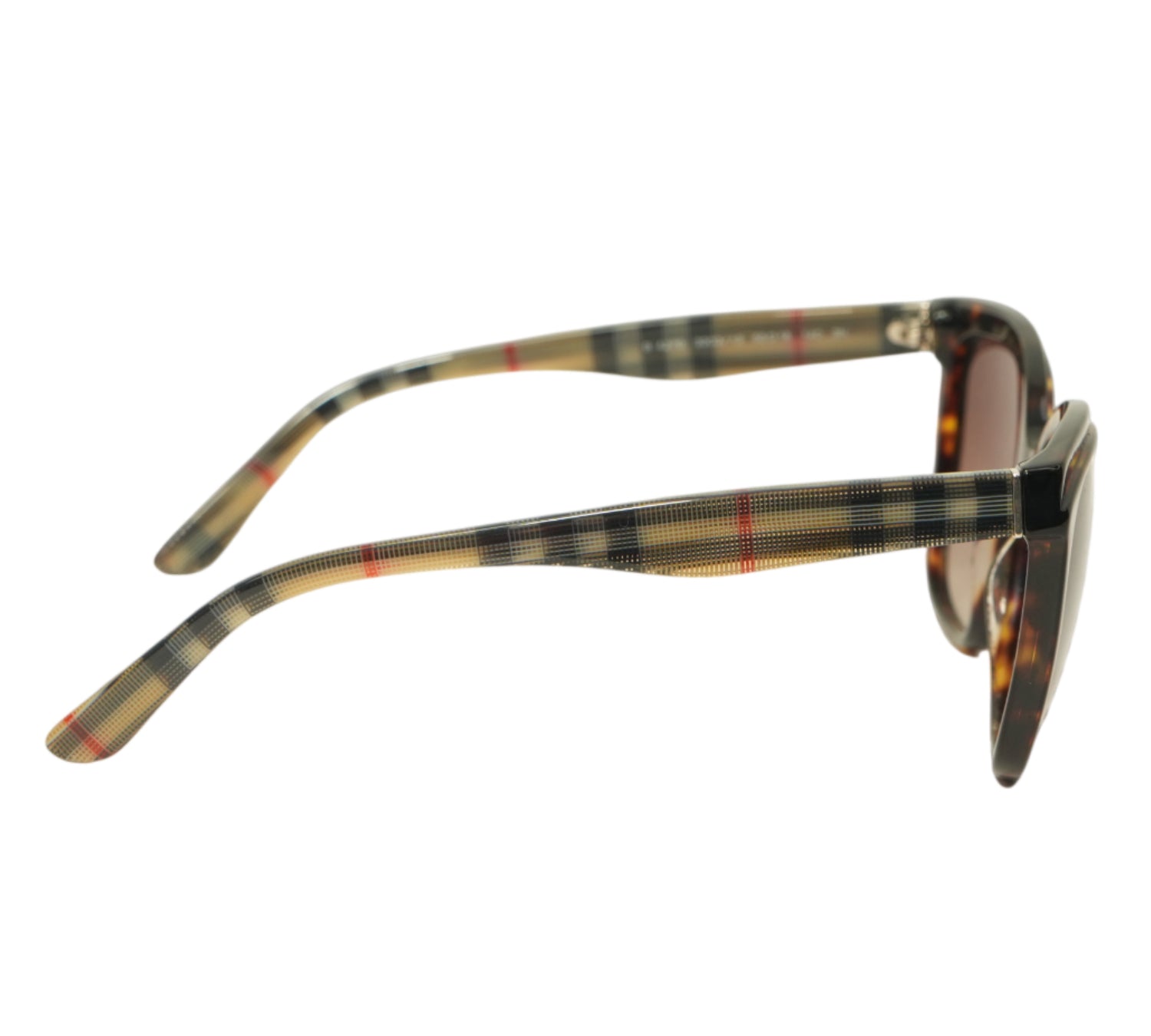 Burberry  Check-Temple Square Butterfly Sunglasses