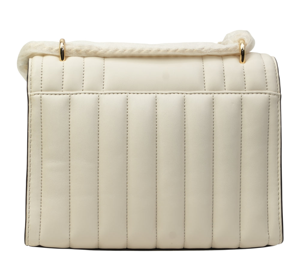 Optic White Whitney Medium Quilted Leather Shoulder Bag