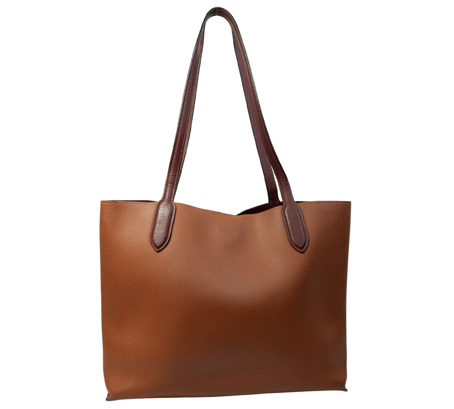 Coach Colorblock Polished Pebble Leather Willow Tote