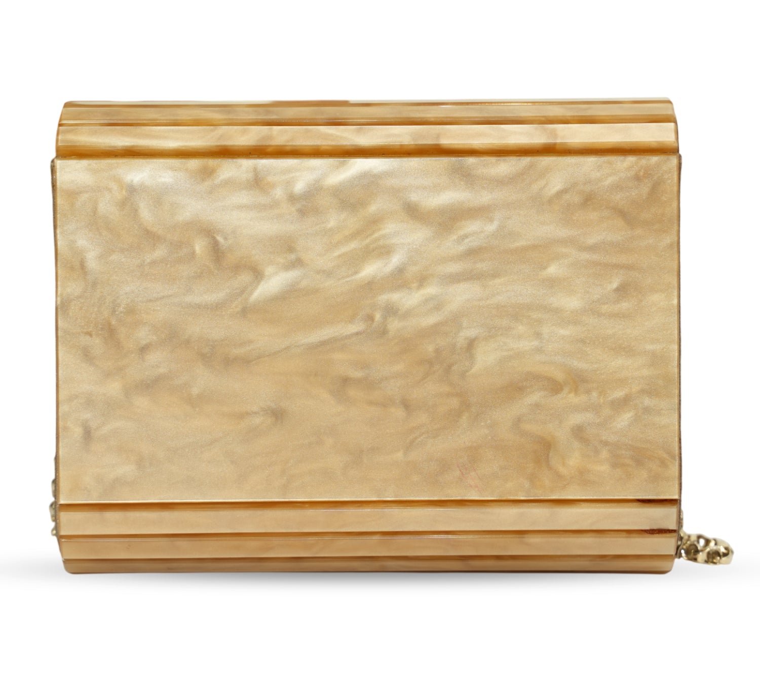 Marble-Effect Candy Acrylic Clutch Bag