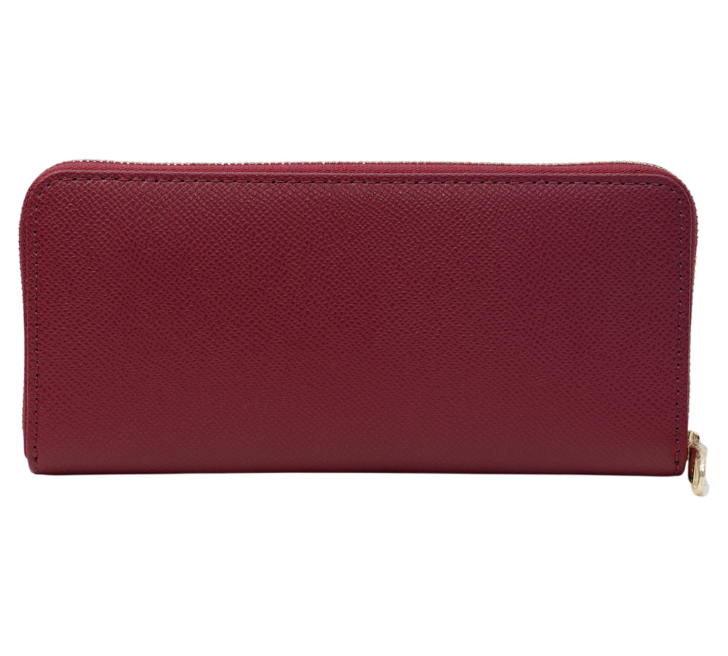 Cherry Red Babylon Zip Around Wallet
