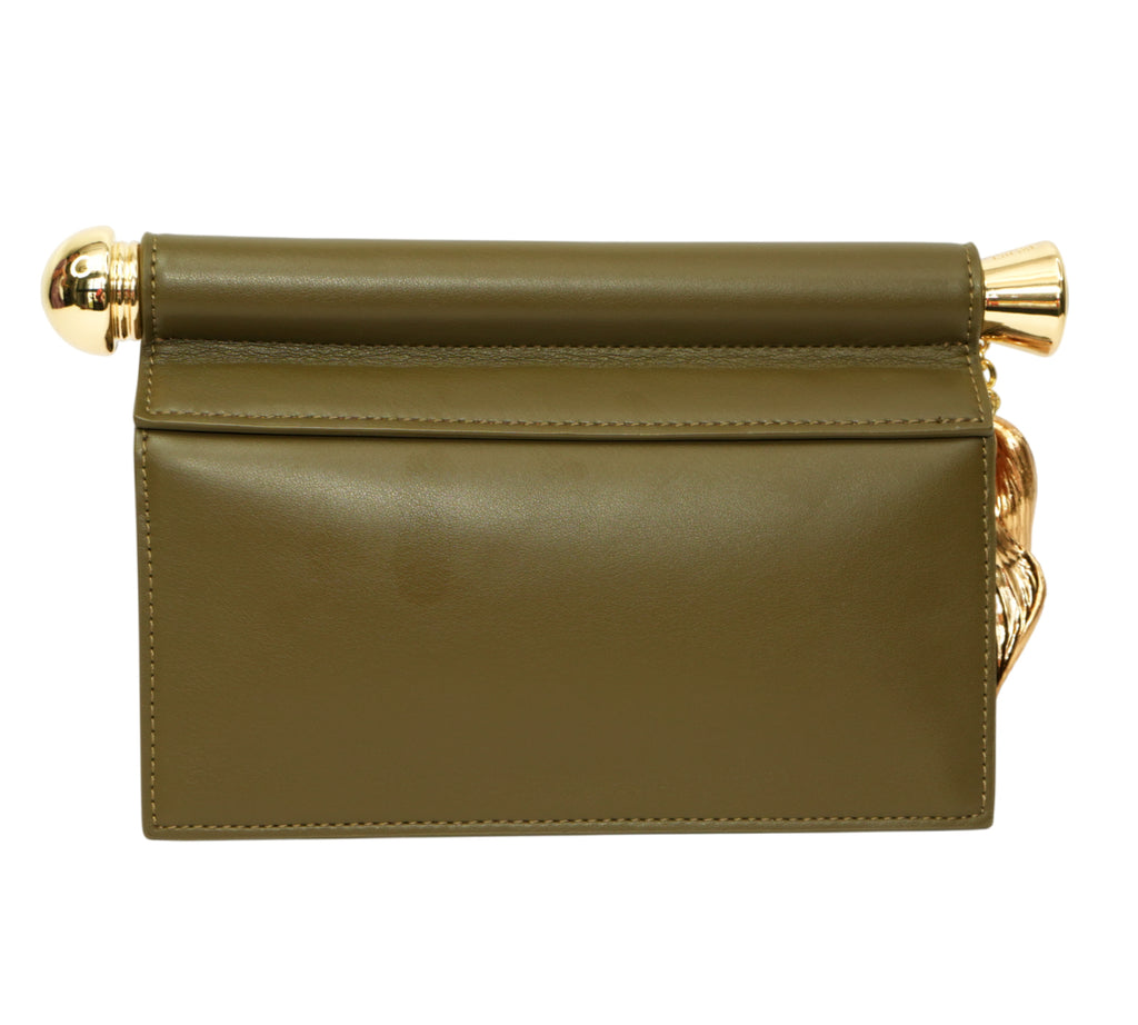 Holly Metal Pendant Embellished Clutch