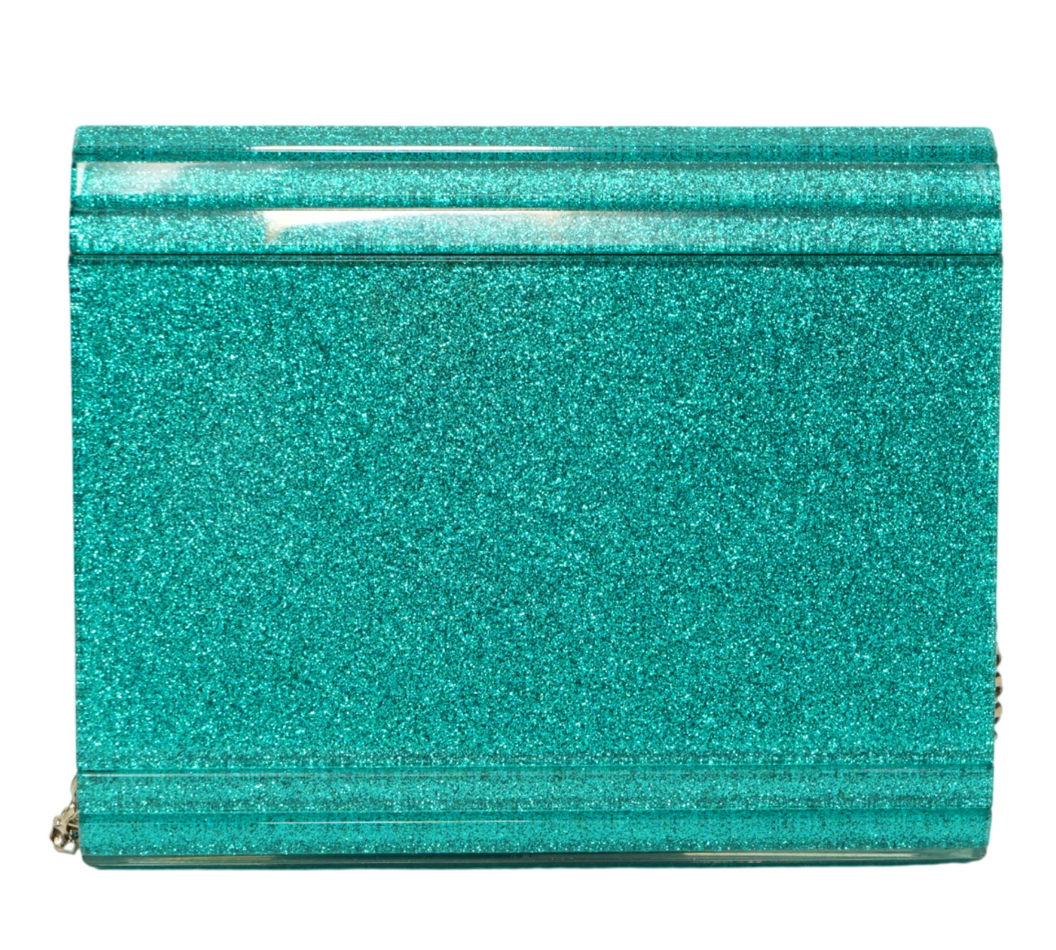 Jimmy Choo Candy Glitter Acrylic Clutch Bag