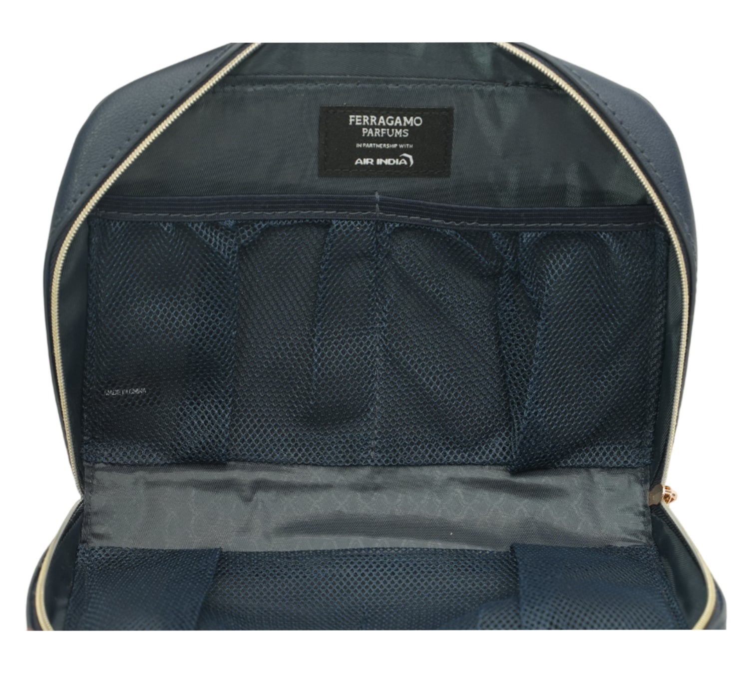 Salvatore Ferragamo Navy Blue Parfums Amenity Pouch