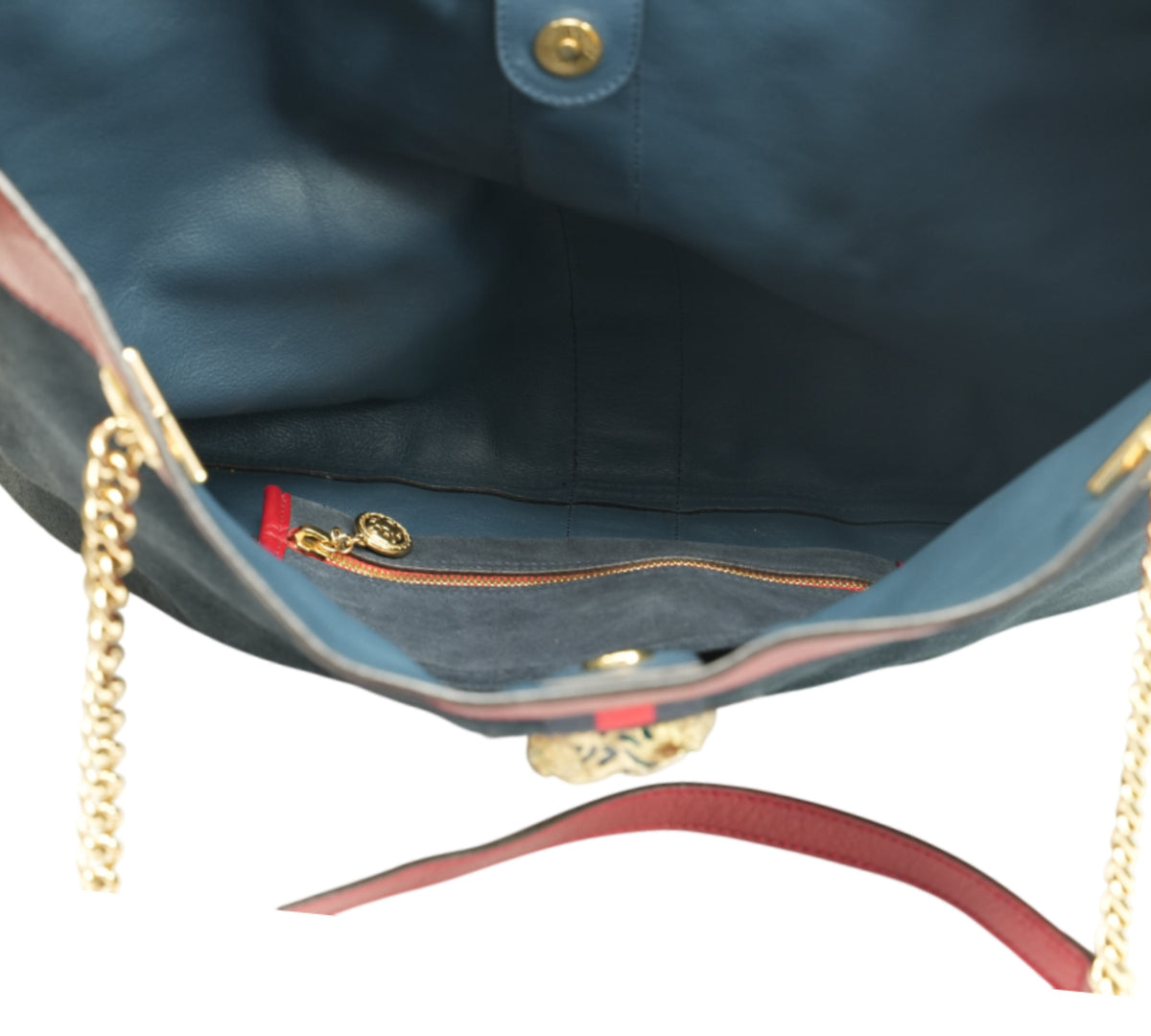 Gucci   Large Rajah Suede Tote Bag