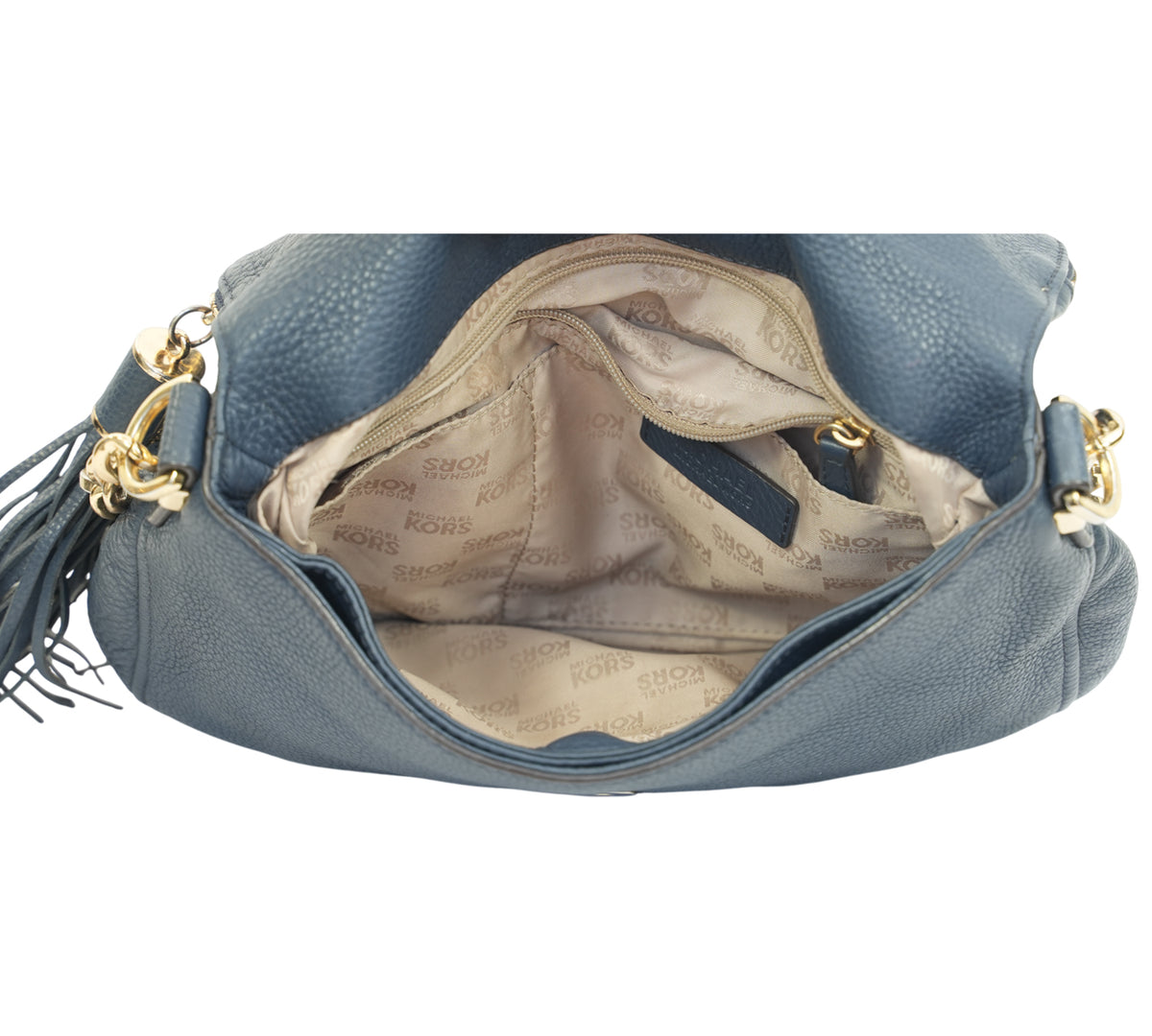 Michael Kors Bedford Medium Convertible Flap Leather Shoulder Bag