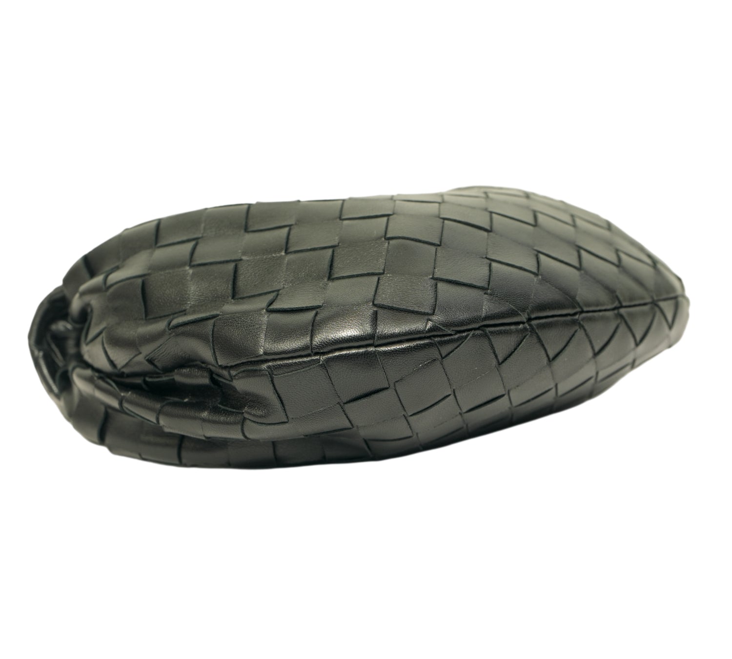 Black Intrecciato Leather Mini Jodie Bag