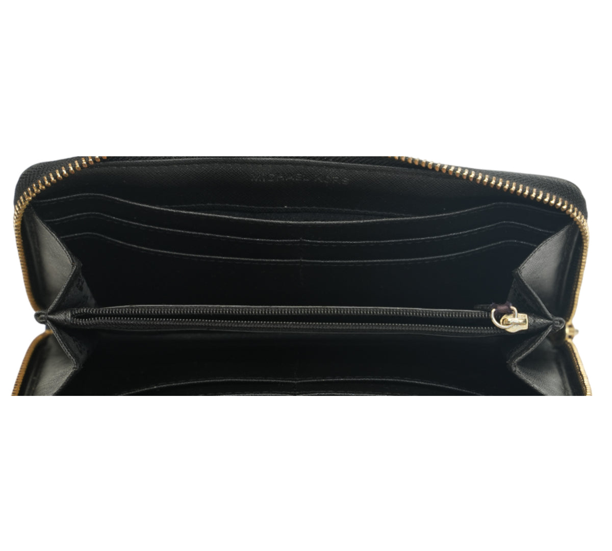 Michael Kors Jet Set Signature Mirror Metallic Zip-Around Continental Wallet