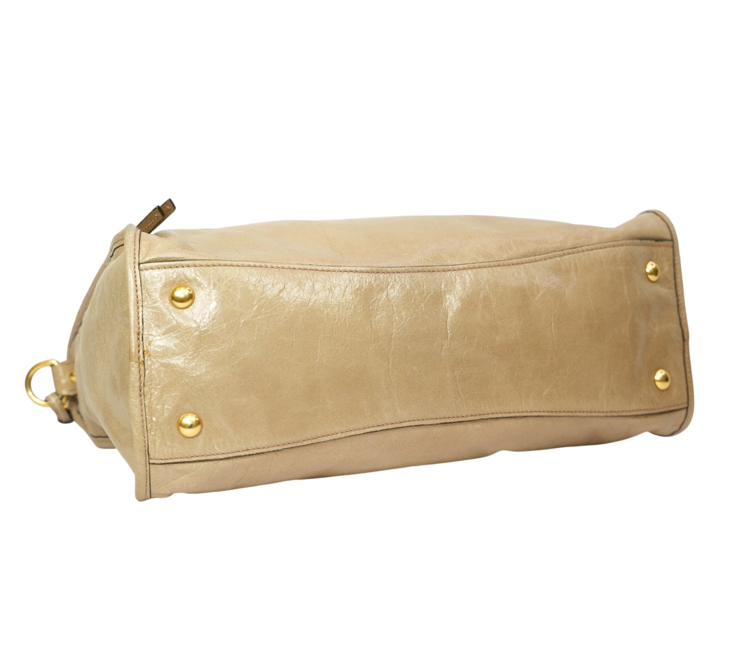 Vitello Shine Leather Satchel