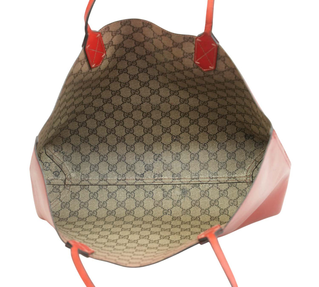 Red GG Supreme Reversible Tote Bag