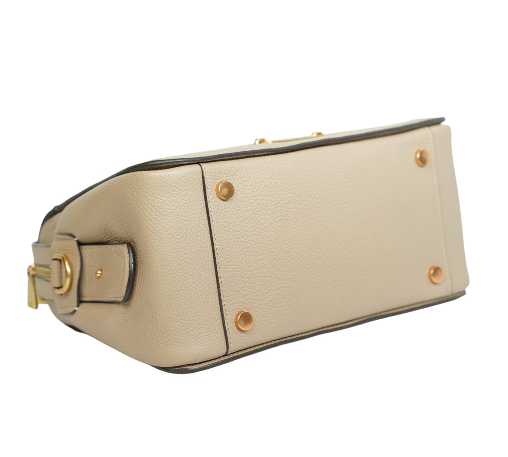 Beige Gramercy Medium Satchel Bag