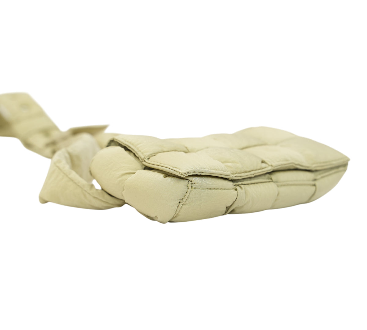Bottega Veneta  Travertine Padded Tech Cassette Bag