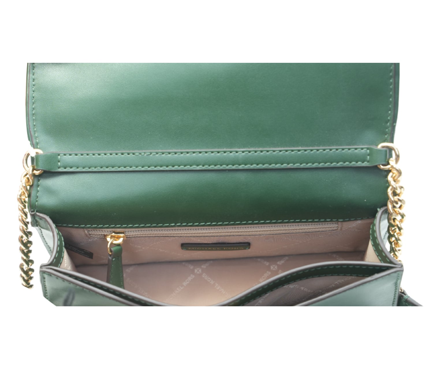 Moss Green Jet Set Medium Woven Crossbody Bag