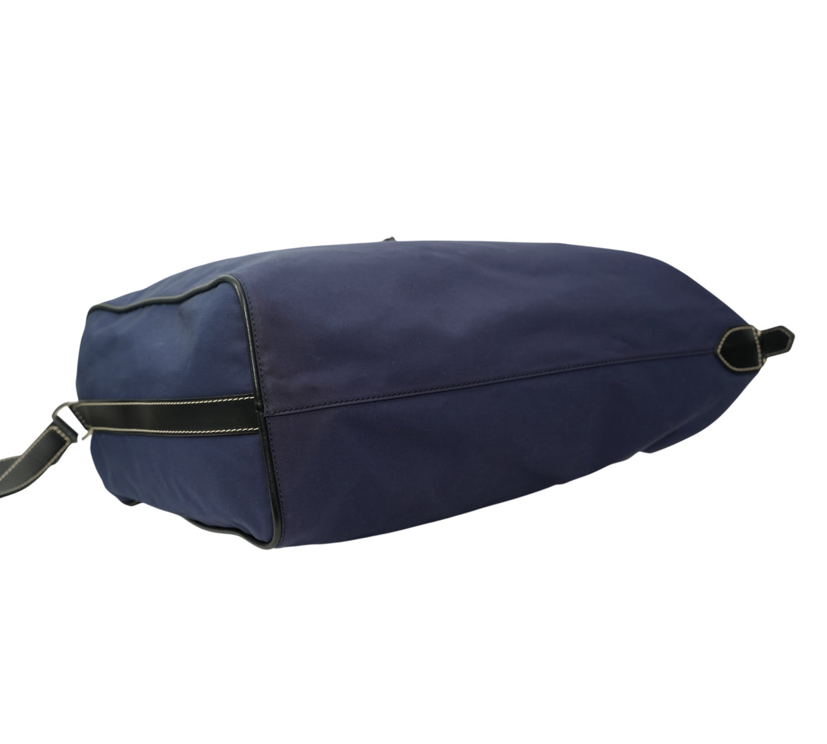 Salvatore Ferragamo Navy Blue Mika Nylon Tote Bag