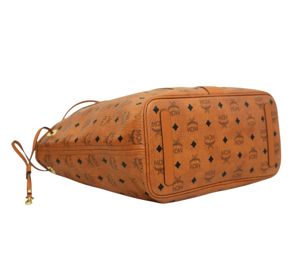 Cognac Liz Reversible Shopper / Tote Bag