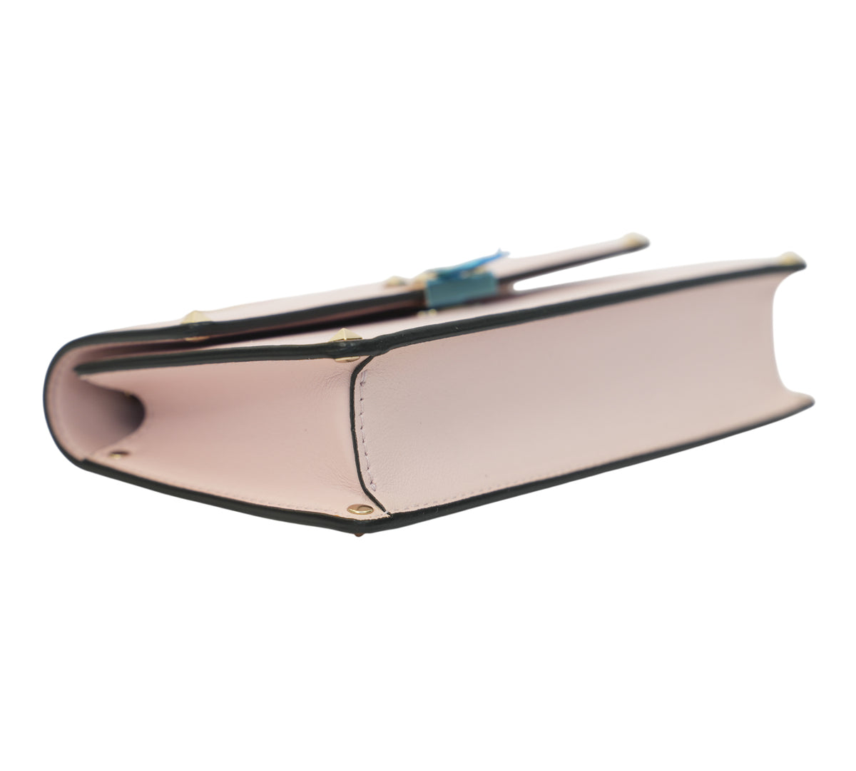Valentino  Smooth Pink Garavani Rockstud Alcove Top Handle Bag