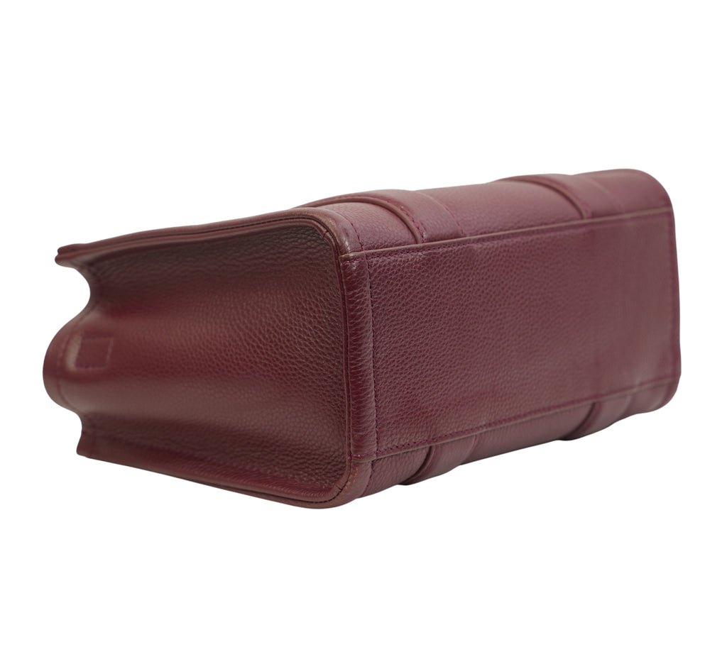 Cherry Leather Small Tote Bag
