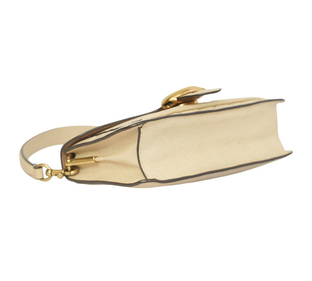 Ivory Signature Leather Tabby Shoulder Bag