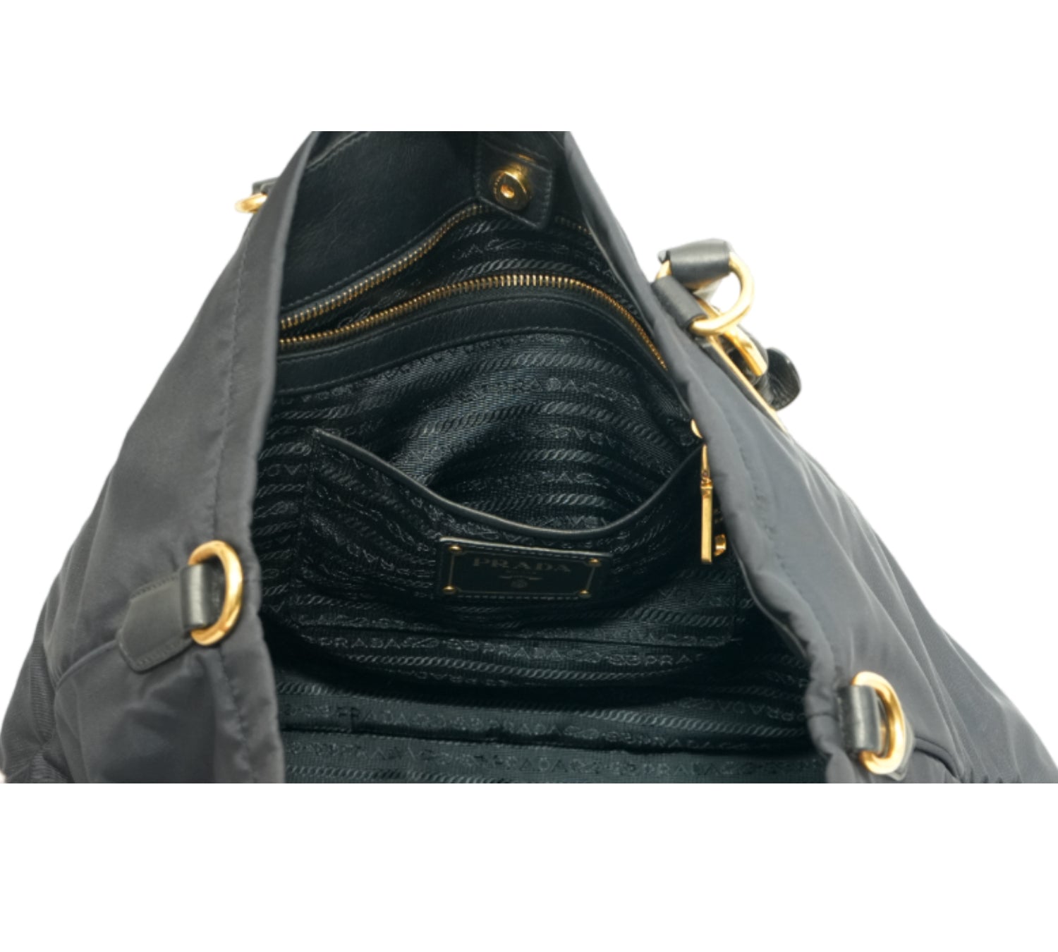 Tessuto Nylon & Soft Calf Leather Tote