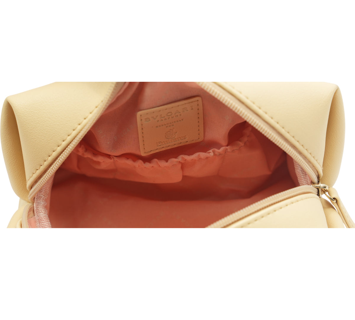 Bvlgari  Light Beige Amenity Pouch