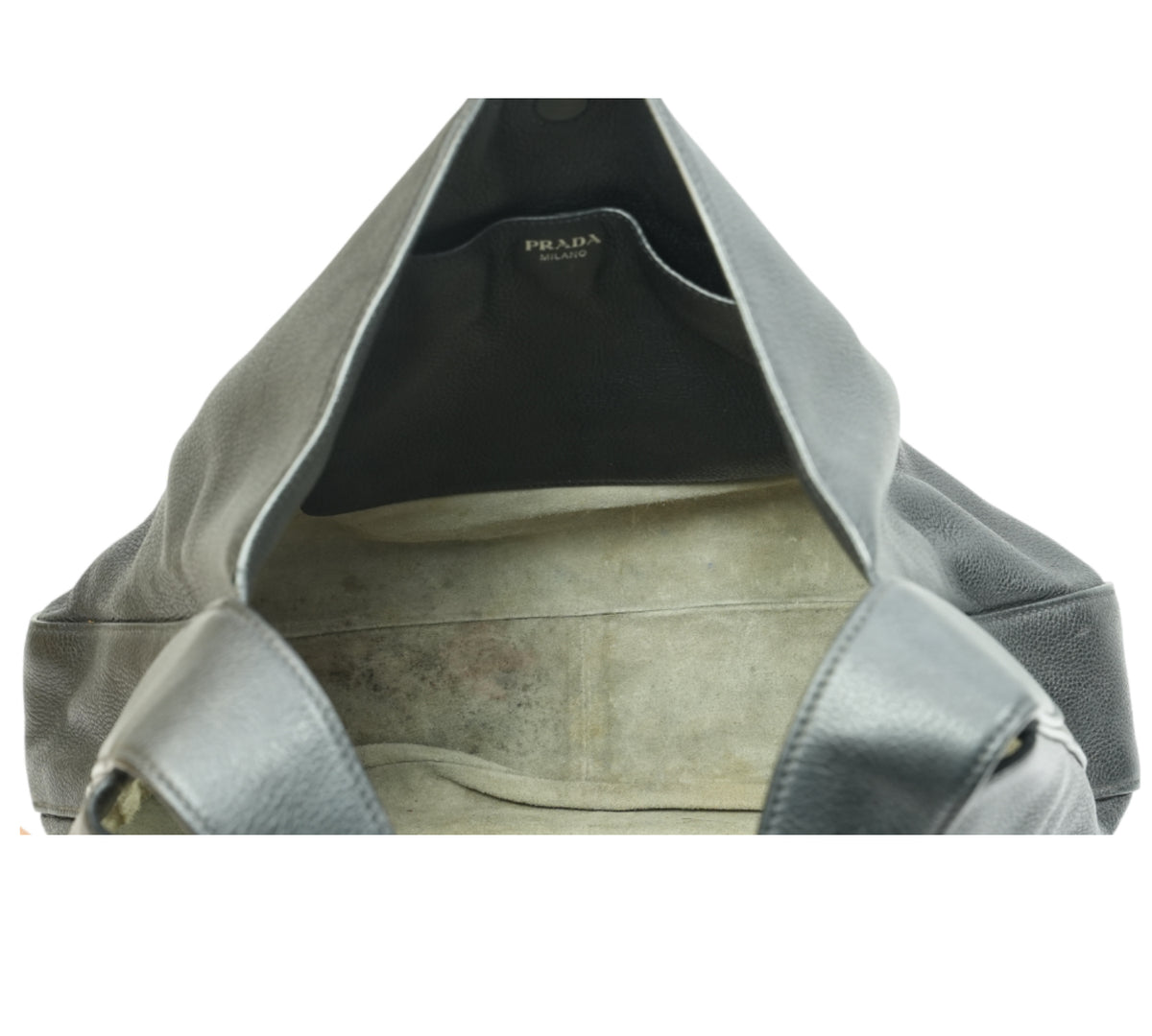 Prada  Vitello Daino Hobo Bag