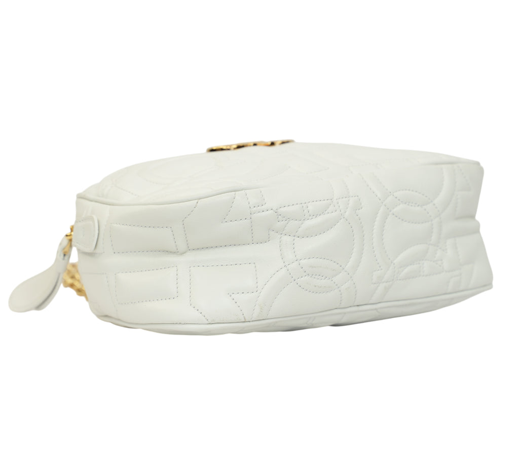 Gancini Quilted Leather Camera Bag